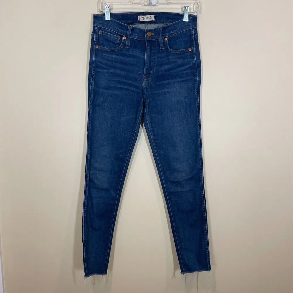 Madewell 9" High Rise Skinny Jeans Dark‎ Wash Womens Size 28 J6515